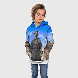 Толстовка-худи детская Field scribe commando - Fallout 4, цвет: 3D-белый — фото 2