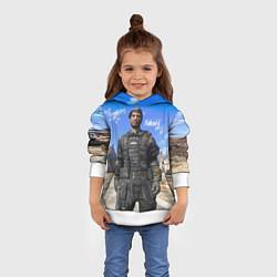 Толстовка-худи детская Field scribe commando - Fallout 4, цвет: 3D-белый — фото 2