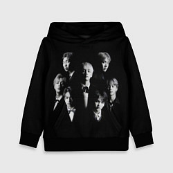 Толстовка-худи детская BTS BLACK, цвет: 3D-черный