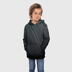 Толстовка-худи детская Темная виниловая пластинка, цвет: 3D-черный — фото 2