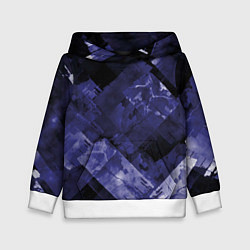 Детская толстовка Синие, чёрные и белые полоски