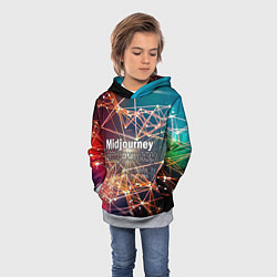 Толстовка-худи детская Midjourney neuronet, цвет: 3D-меланж — фото 2