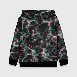 Толстовка-худи детская Сеть нейронов, цвет: 3D-черный