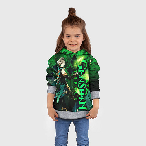 Детская толстовка Аль-Хайтам - genshin impact / 3D-Меланж – фото 4