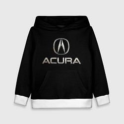 Толстовка-худи детская Acura sport car, цвет: 3D-белый