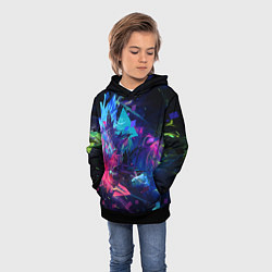 Толстовка-худи детская Буйство красок, цвет: 3D-черный — фото 2