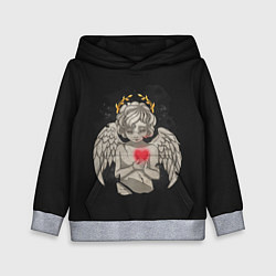 Толстовка-худи детская Разбитый ангел, цвет: 3D-меланж