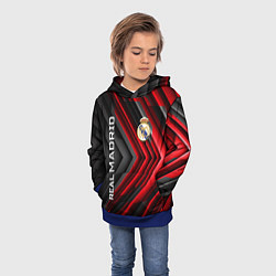Толстовка-худи детская Real Madrid art, цвет: 3D-синий — фото 2