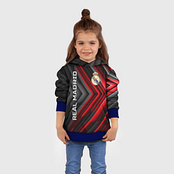 Толстовка-худи детская Real Madrid art, цвет: 3D-синий — фото 2