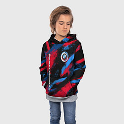 Толстовка-худи детская Бмв - цвета м серии, цвет: 3D-меланж — фото 2