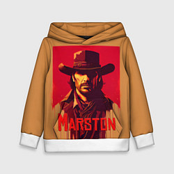 Толстовка-худи детская John Marston poster, цвет: 3D-белый