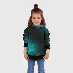 Толстовка-худи детская Потёртости красок, цвет: 3D-черный — фото 2