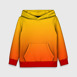Толстовка-худи детская Жаркий день, цвет: 3D-красный