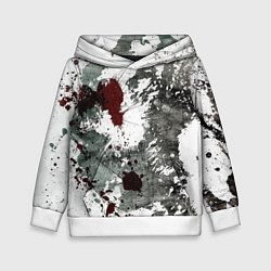 Толстовка-худи детская Кровь и чернила, цвет: 3D-белый