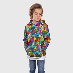 Толстовка-худи детская Dream party, цвет: 3D-белый — фото 2