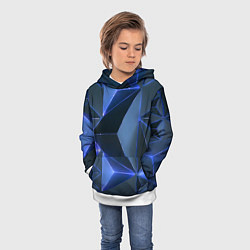Толстовка-худи детская Triangle neon, цвет: 3D-белый — фото 2