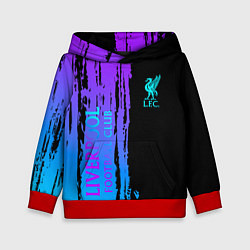 Толстовка-худи детская Liverpool FC sport, цвет: 3D-красный