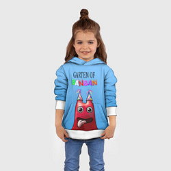 Толстовка-худи детская Банбан, цвет: 3D-белый — фото 2