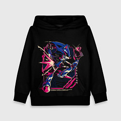 Толстовка-худи детская Кибер-Соник с алмазом, цвет: 3D-черный