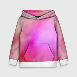 Толстовка-худи детская Нежный мазок, цвет: 3D-белый