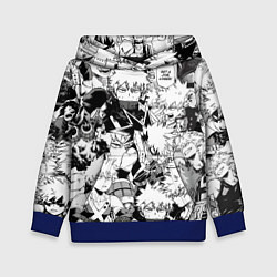 Толстовка-худи детская Кацуки Бакуго - Моя геройская академия, цвет: 3D-синий