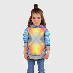 Толстовка-худи детская В светлый путь, цвет: 3D-меланж — фото 2