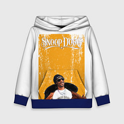 Толстовка-худи детская Американский рэппер Snoop Dogg, цвет: 3D-синий