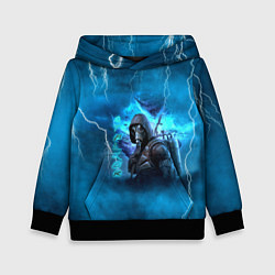 Толстовка-худи детская Stalker sky art blue, цвет: 3D-черный