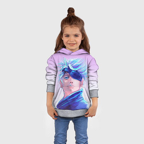 Детская толстовка Магическая битва Годжо Сатору / 3D-Меланж – фото 4