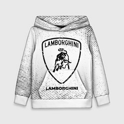 Детская толстовка Lamborghini с потертостями на светлом фоне