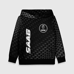 Детская толстовка Saab карбоновый фон