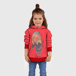 Толстовка-худи детская Sweet Modeus, цвет: 3D-красный — фото 2