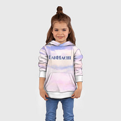 Толстовка-худи детская DanMachi sky clouds, цвет: 3D-белый — фото 2