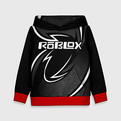 Толстовка-худи детская Роблокс - белая линия, цвет: 3D-красный