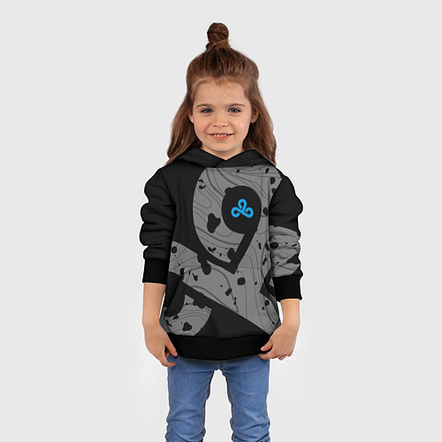 Детская толстовка Форма Cloud 9 black / 3D-Черный – фото 4