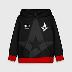 Толстовка-худи детская Форма Astralis black, цвет: 3D-красный