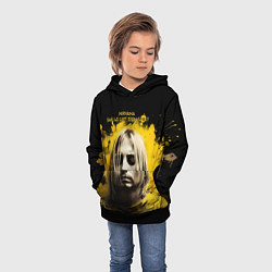 Толстовка-худи детская Nirvana Graffiti, цвет: 3D-черный — фото 2