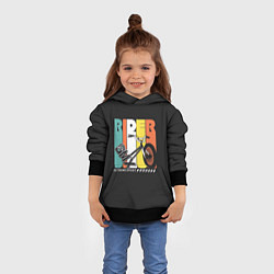 Толстовка-худи детская Bmx extreme, цвет: 3D-черный — фото 2