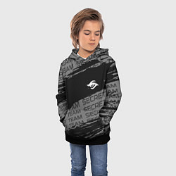Толстовка-худи детская Форма Team Secret, цвет: 3D-черный — фото 2