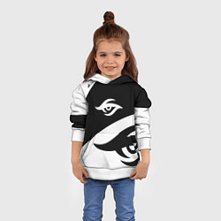 Толстовка-худи детская Форма Team Secret white, цвет: 3D-белый — фото 2