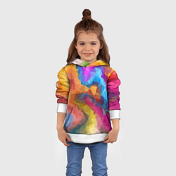 Толстовка-худи детская Super colors, цвет: 3D-белый — фото 2