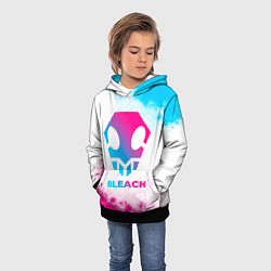 Толстовка-худи детская Bleach neon gradient style, цвет: 3D-черный — фото 2