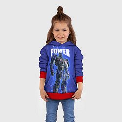 Толстовка-худи детская Трансформеры: Оптимус Прайм, цвет: 3D-красный — фото 2