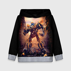 Толстовка-худи детская Трансформеры: Бамблби, цвет: 3D-меланж