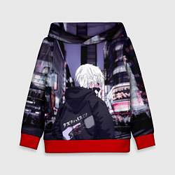 Толстовка-худи детская Kaneki Ken, цвет: 3D-красный