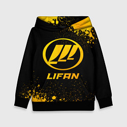 Толстовка-худи детская Lifan - gold gradient, цвет: 3D-черный