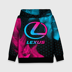 Толстовка-худи детская Lexus - neon gradient, цвет: 3D-черный