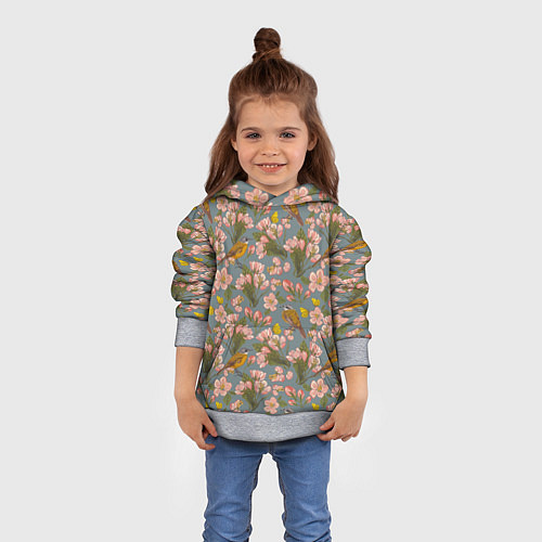 Детская толстовка Жёлтые трясогуски / 3D-Меланж – фото 4