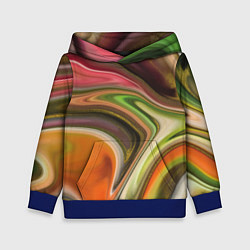 Толстовка-худи детская Waves colors, цвет: 3D-синий