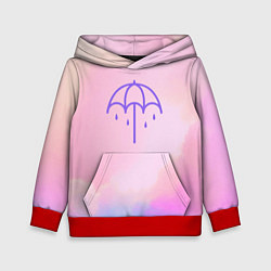 Толстовка-худи детская Bring Me The Horizon Umbrella, цвет: 3D-красный